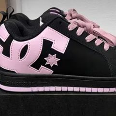 Brand New DC Shoes Women's Court Graffik (Black/Pink)