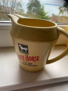 White Horse Ceramic Water Jug