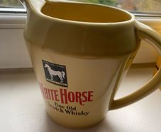 White Horse Ceramic Water Jug