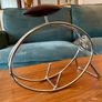 Vintage Repro Mid Century Chrome Bottle Holder with Wooden Handle from the 1980s Image 10