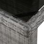 Garden Table 240x90x74 cm Poly Rattan and Glass Image 3