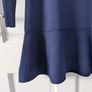 Zara Navy Knit Bodycon Flare Dress Size 8 Image 4