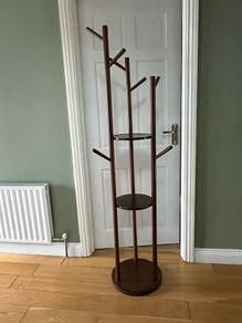 Large coat stand with shelves