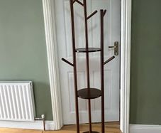 Large coat stand with shelves