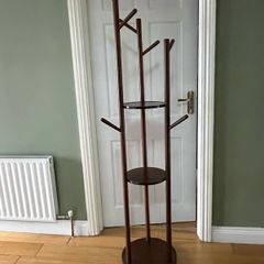 Large coat stand with shelves