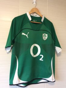Ireland Rugby Jersey. Season 2009/2011. Official Puma Mens Home Jersey. Authentic Original From 2009. Not A Modern Day Remake.