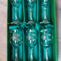 6 Eamon Glass Willow Wine Glasses