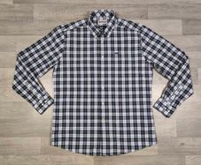 Barbour Button Down Check Shirt Mens XL Tailored Fit