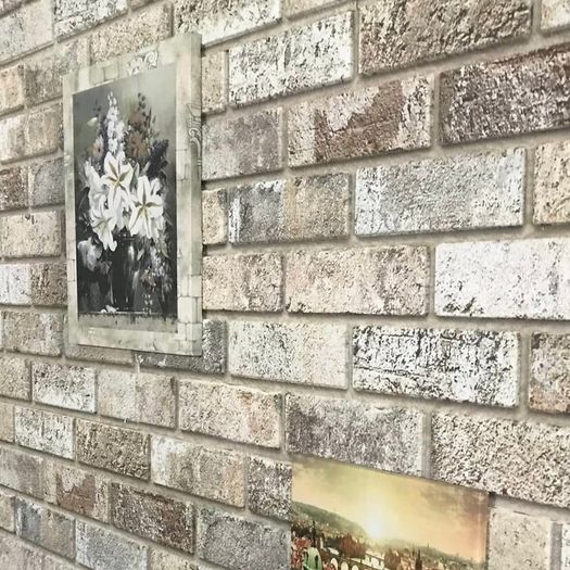 3D Wall Panels with Sand Brick Design 11 pcs EPS