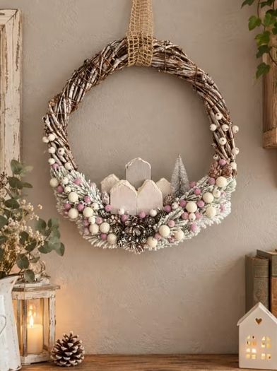 Handcrafted Christmas wreaths