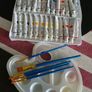 Art set .Easel, cartridge paper, acrylic paints Image 3