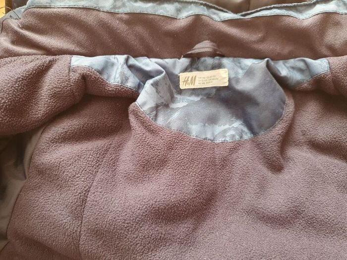 boys fleece lined coat H&M 10-11