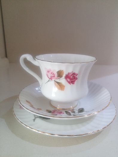 Royal Standard Tea Trio Set, Bone China