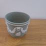 Vintage Wedgwood sage green jasperware pot. Image 2