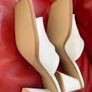 Wide Heel Soft Elegant Leather Sandal Mules Sz 6 / Eu 39. Colour Cream Immaculate. Zara Image 5