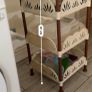 4-Tier Kitchen Trolley Cream & Brown Image 2