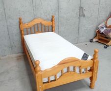 3 single pine beds