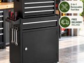 Heavy Duty Tool Trolley with 5 Drawers & Cabinet
