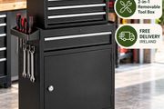 Heavy Duty Tool Trolley with 5 Drawers &amp; Cabinet