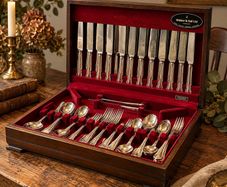 Vintage Walker & Hall 80-Piece Cutlery