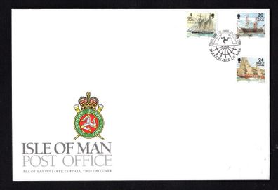 1996 Isle of Man Ships (smaller stamp) Commemorative Stamps First Day Cover (FDC)