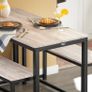 Compact 3-Piece Dining Set Dining table and 2 benches Image 5