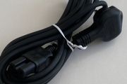 Server Power Cable, C15, IEC to UK Plug | Black