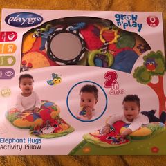 Playgro - Lay and Play Elephant Hugs Activity Pillow