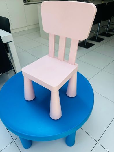 kids sturdy play table and chair