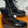 Clarks Girls Black Leather Biker-Style Ankle Boots UK4.5 EU37.5 Image 3