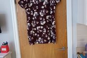 New Look Berry Floral  Tunic Style Dress. S.16.   B.N.W.T