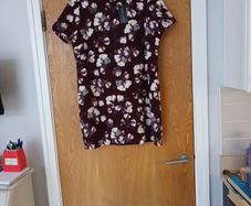 New Look Berry Floral  Tunic Style Dress. S.16.   B.N.W.T