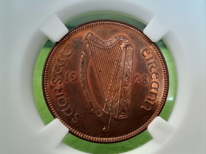 Proof 1928 1d PENNY Freestate High grade Registered post included Read description