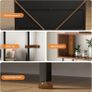 Shelves, Book Shelf with 5 Shelves, Bookcase with 3 Fabric Drawers, Shelf Unit Suitable for Bedroom, Office, Living Room, Kitchen, 60 x 24 x 155cm, Vintage Colours Image 5
