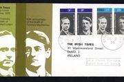 1970 Ireland Patriots: 50th Anniversary of the Death of Tomas MacCurtain and Terence MacSwiney Commemorative Stamp Illustrated  Irish Times First Day Cover (FDC)