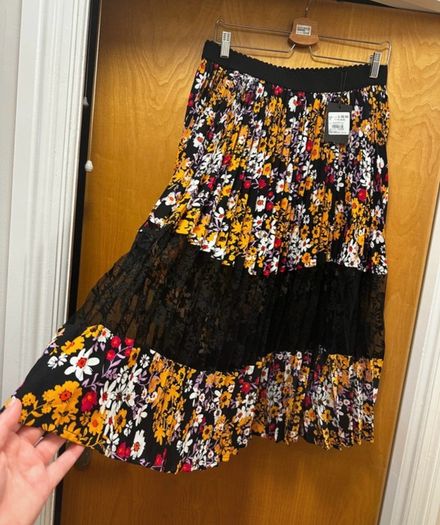 Brand new with tags Lexie & Lola pleated floral and lace skirt