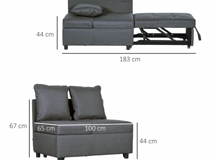 Convertible Single Sofa Bed