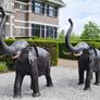 Pair of bronze elephants Image 2