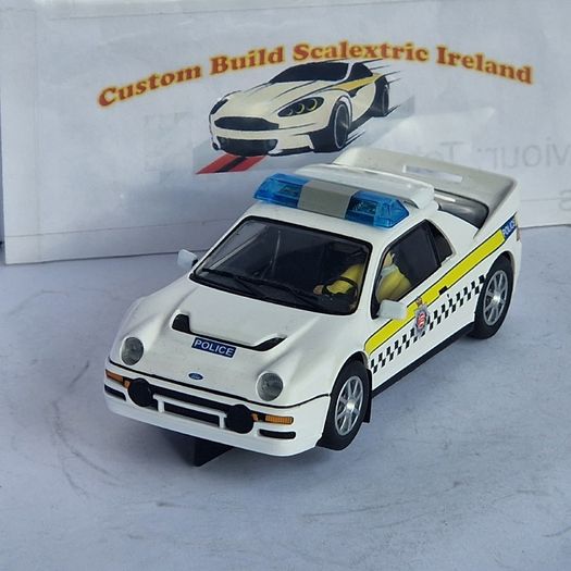 Scalextric C4341 Ford RS200 - Police Slot Car ( classic street supercar )