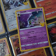 Lunala ! Holo Rare ! 25th Anniversary ! from Celebrations Set ! 2021 ! Pokemon Card !