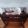 Wooden baby doll crib Image 3