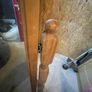 free standing full length pine mirror Image 3