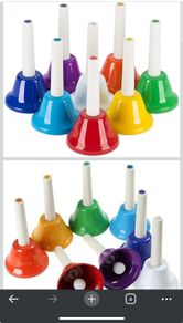 Metal Hand Bells Set Musical Instrument