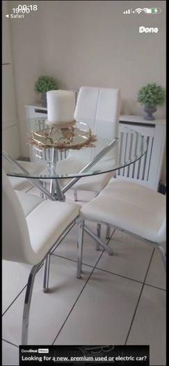 Stunning glass table