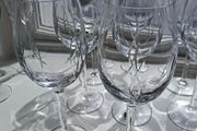 John Rocha Waterford Crystal Weft Flow white wine glasses x 6