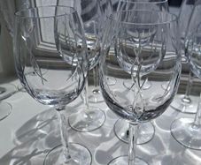 John Rocha Waterford Crystal Weft Flow white wine glasses x 6