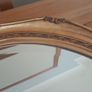 Vintage Ornate Gold Gilt Wood Oval Mirror. Bevelled Glass. 50cm x 60cm Image 8
