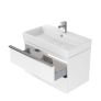 Cersanit Virgo Vanity Unit White Gloss 80cm (cabinet + Washbasin) Image 4