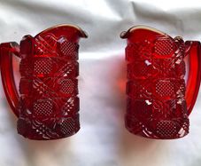 Two Stained Glass Jugs