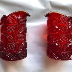 Two Stained Glass Jugs